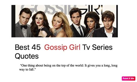 " "SpottedLonely Boy's rude awakening. . Gossip girl spotted quotes met steps